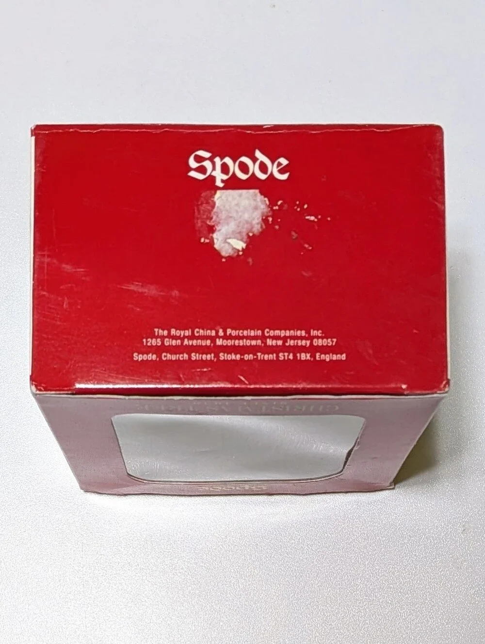 Vintage Spode Christmas Tree Snow Globe Ornament